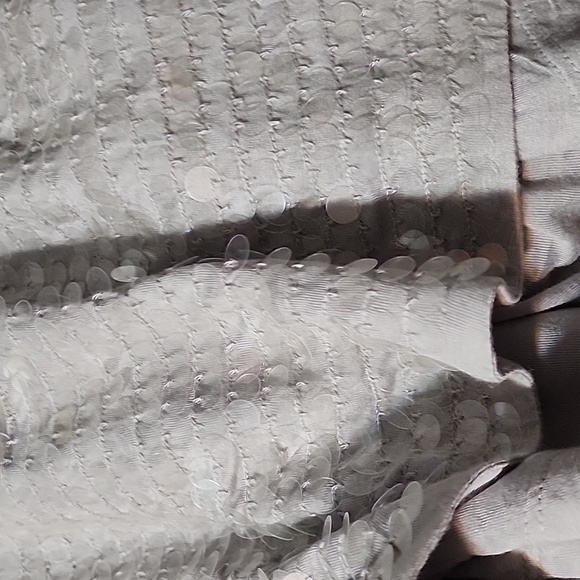 Club Monaco Justine Sequin V-neck dress Grey size 4 - Picture 7 of 12